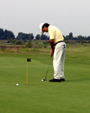 Golfplayer in Golfpark Bissenmoor